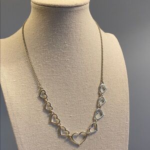 Avon Silver Heart Necklace